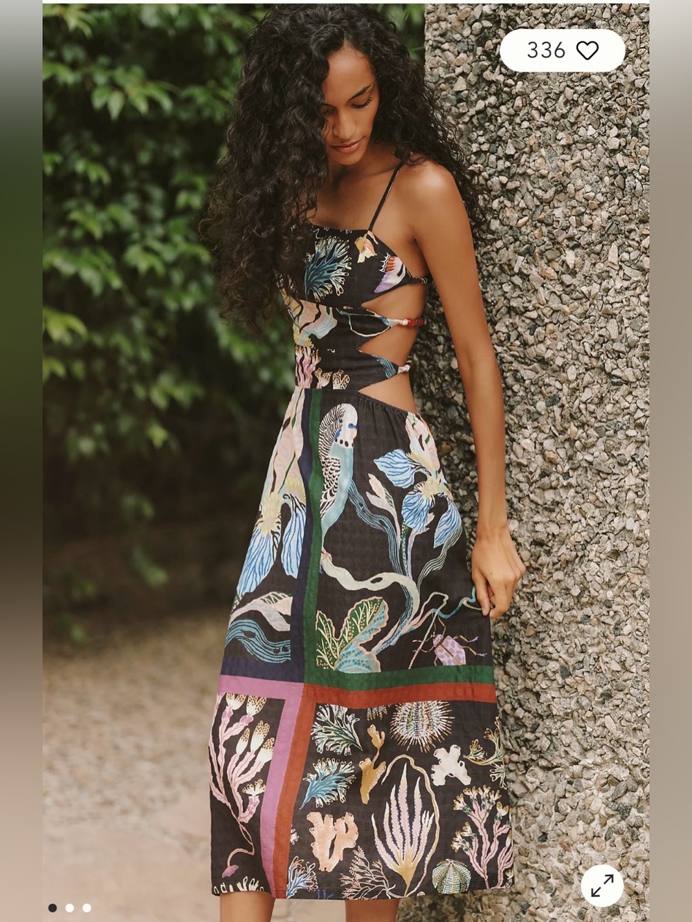 Celandine × Sarah Gordon Beaded
Cutout Midi Dress
